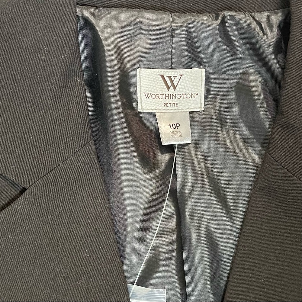 Worthington | NWT Petite Black Blazer | 10P - Picture 9 of 10